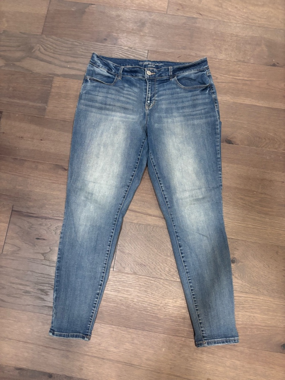 Women’s Maurices M Jeans, Mid-Rise Fit, Size XL Long